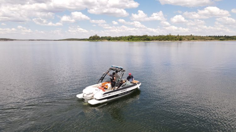 San Luis Agua realizó estudios de batimetría en el dique La Florida