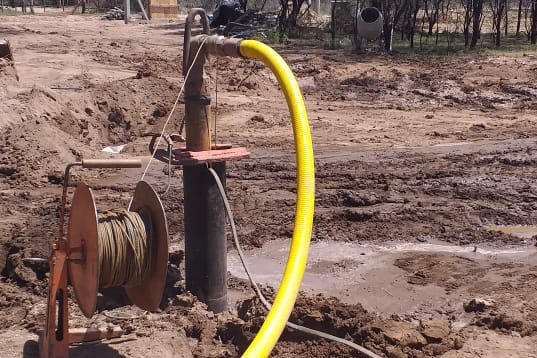 San Luis Agua finalizó la ejecución de obra de la perforación en El Señuelo