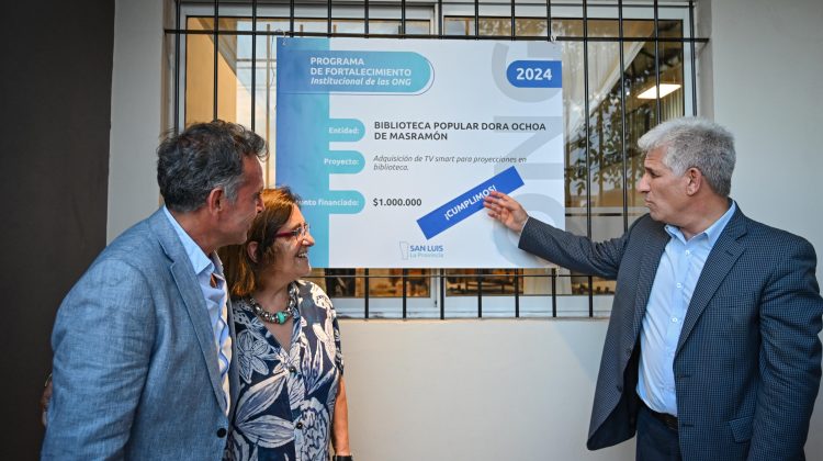 La Biblioteca Popular de Concarán recibió financiamiento para encarar su segundo proyecto social