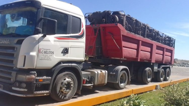 Cementos Avellaneda recibió 140 toneladas de neumáticos fuera de uso