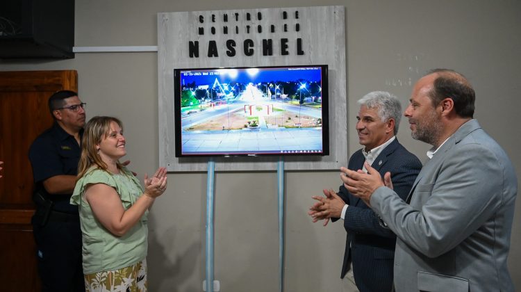 Naschel presentó su nueva sala de monitoreo que refuerza la seguridad en el pueblo