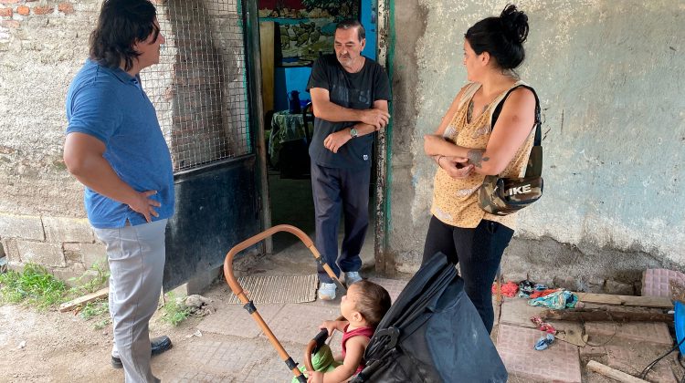 El equipo de la secretaría de Personas con Discapacidad visitó el barrio San José