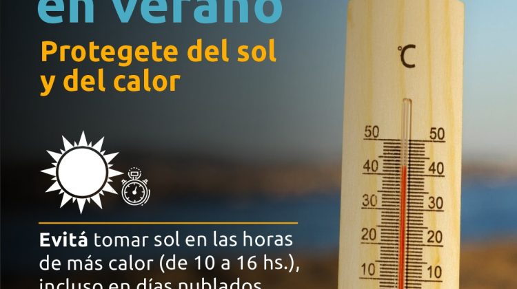 El ministerio de Salud brindó recomendaciones para prevenir el golpe de calor