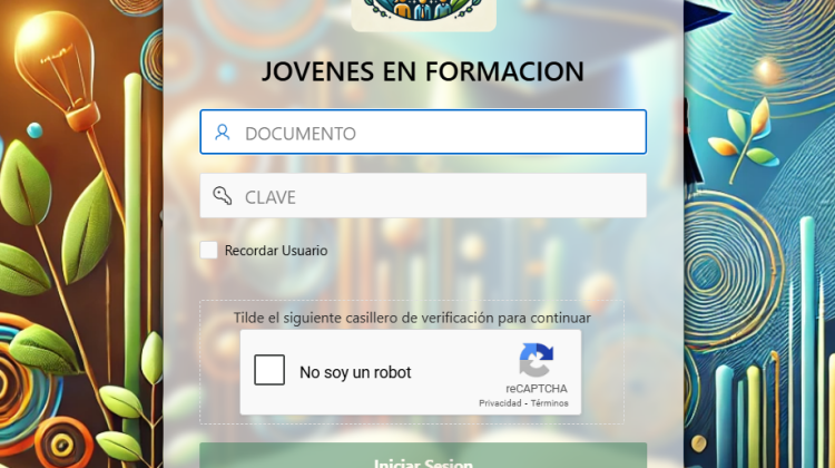 Los beneficiarios del Programa Jóvenes en Formación deberán actualizar sus datos