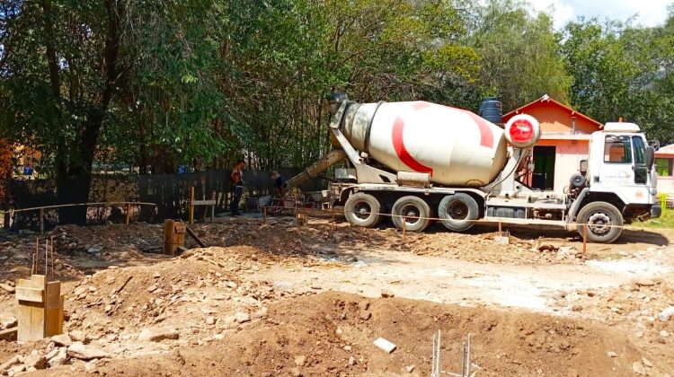 Continúan los avances del nuevo edificio de nivel Inicial de la Escuela N°159 de Carpintería