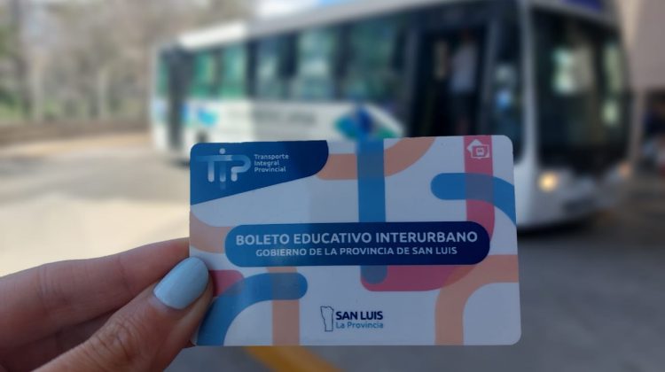 Comienza la entrega del Boleto Educativo Interurbano para estudiantes de San Luis