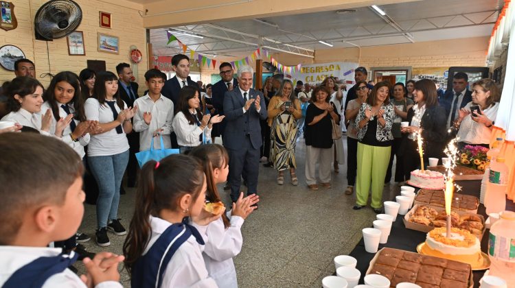 El gobernador Claudio Poggi inauguró el ciclo lectivo 2025 en el paraje ‘El Tala’