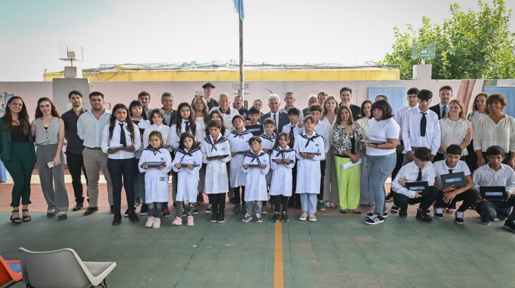 El gobernador Claudio Poggi inauguró el ciclo lectivo 2025 en el paraje ‘El Tala’