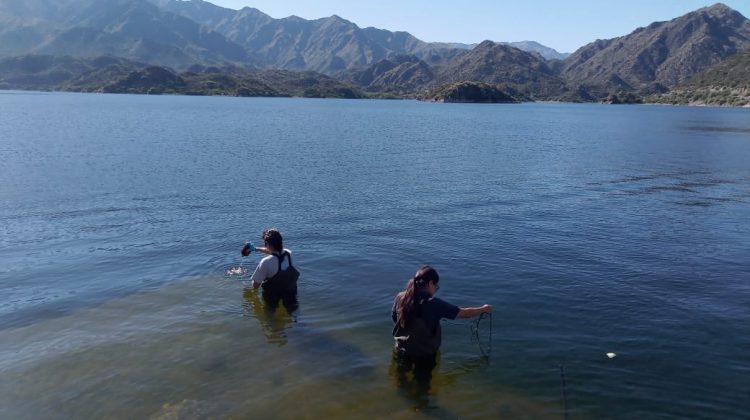 Fiscalizan el agua del dique Nogolí y los ríos que lo abastecen