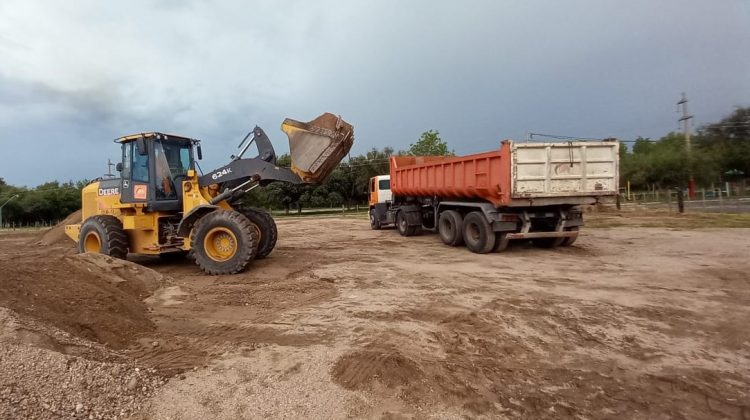 Los equipos de Vialidad Provincial reparan la ruta 23 en la zona de Santa Rosa del Conlara