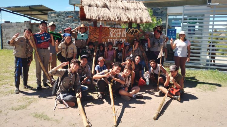 El grupo scout ‘Ceferino Namuncurá’ visitó la Reserva Florofaunística de La Florida