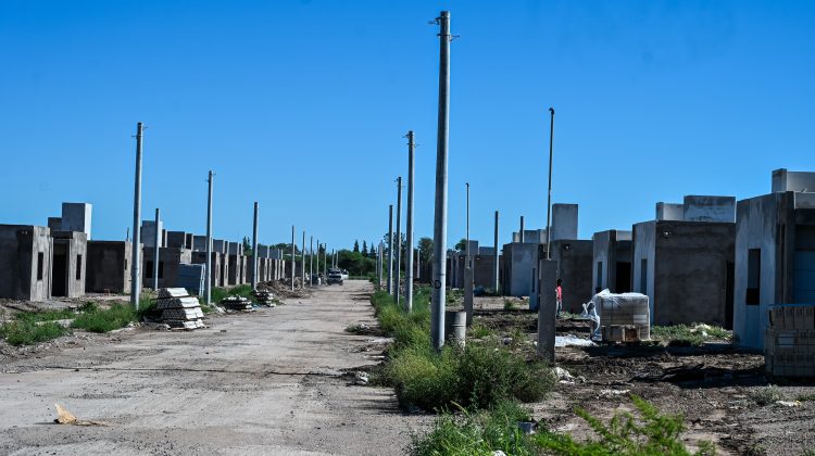 El nuevo barrio que nace en el sector sur de la ciudad de San Luis tiene un 50% de avance