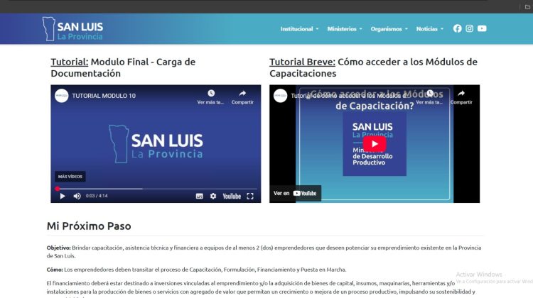 Está disponible el video-tutorial para la carga del Módulo 10 del Programa ‘Mi Próximo Paso’