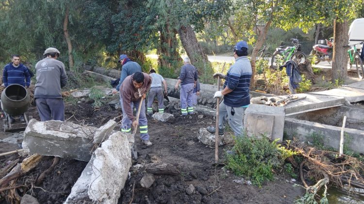 Se encuentra en reparación el canal matriz de San Francisco del Monte de Oro