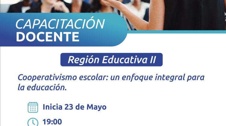 Cooperativismo: la segunda capacitación del año está dirigida a docentes de la Región Educativa II