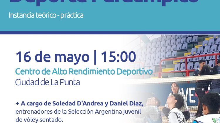Entrenadores de la Selección Argentina de Vóley Sentado darán una capacitación