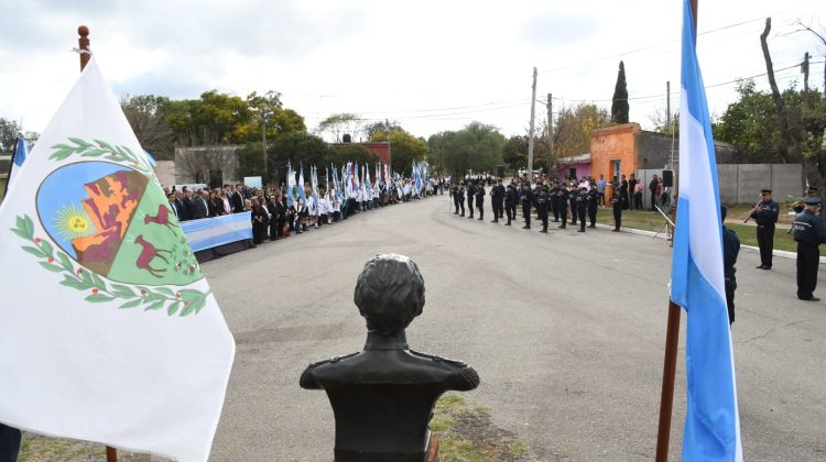 Desarrollaron un emotivo acto en Renca para homenajear a Pringles y a los heroicos granaderos