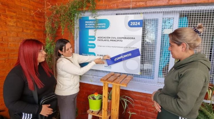La Cooperadora de la ENI N°20 ‘El Principito’ toma impulso a través del Gobierno provincial