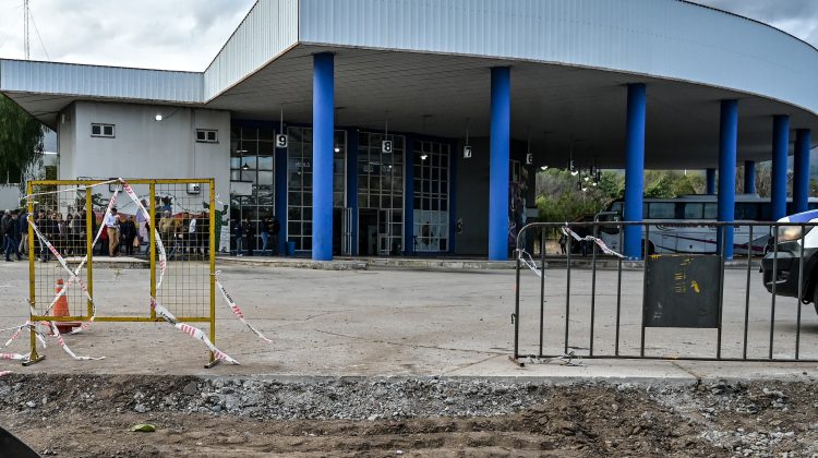 Avanzan las obras de reformas en la terminal de Merlo