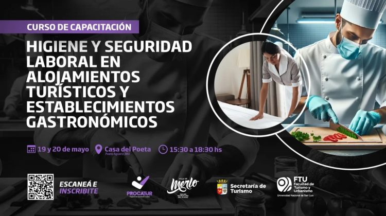 Capacitarán sobre higiene y seguridad en hoteles y establecimientos gastronómicos