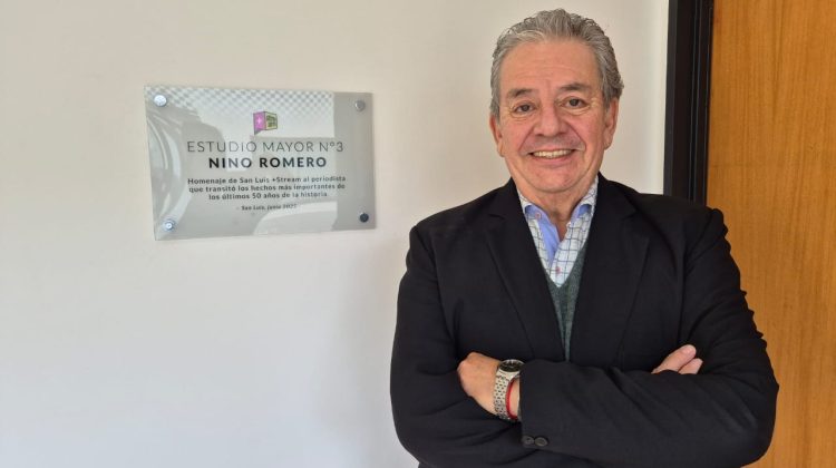 San Luis+ bautizó uno de sus estudios en honor a Nino Romero, ícono de la comunicación puntana