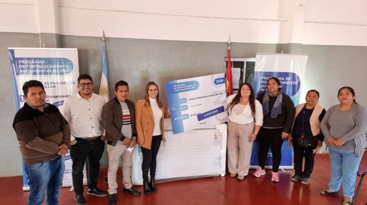 La Colectividad Boliviana San Luis equipó su SUM gracias al Gobierno provincial