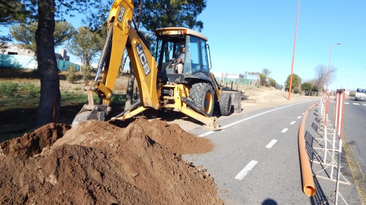 Avanza la obra de gas natural en el barrio Malvinas Argentinas de Juana Koslay
