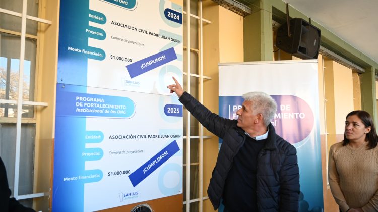 El Estado entregó subsidios a dos ONG de Quines para concretar nuevos proyectos sociales