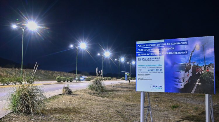 El Corredor Vial luce renovado con un nuevo sistema de iluminación antivandálico