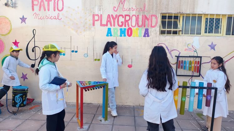 La Escuela N°184 creó un ‘Patio musical’