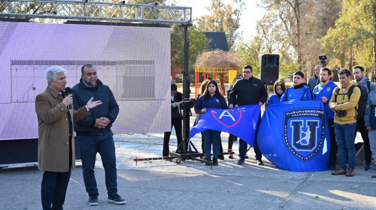 El Parque Costanera Río Quinto contará con un polideportivo techado para múltiples disciplinas