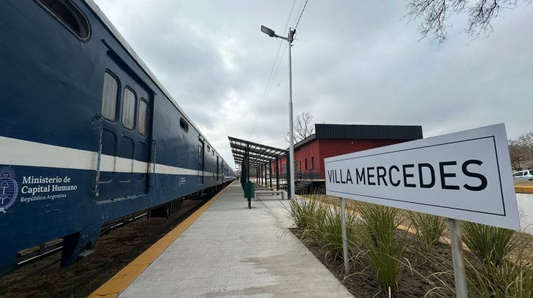 Villa Mercedes será la primera posta del tren de Capital Humano que brinda atención médica