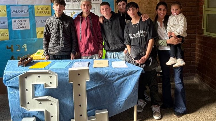 Estudiantes de Juana Koslay presentaron un trabajo sobre las regiones de San Luis 