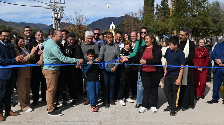 Luján estrenó obra de pavimentación en calles cercanas a la plaza Mitre