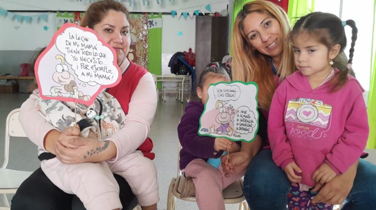 Semana de la Lactancia Materna: realizaron actividades en los Centros de Desarrollo Infantil