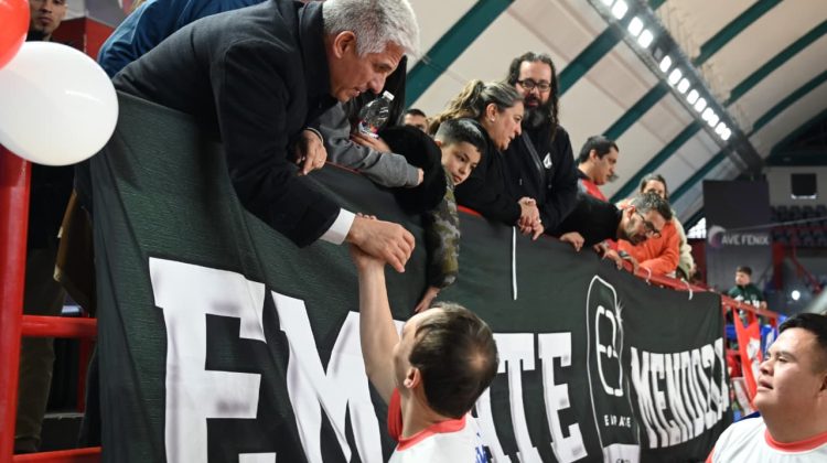 Poggi participó del lanzamiento de la 6° edición del Campeonato Nacional de fútbol 5 adaptado