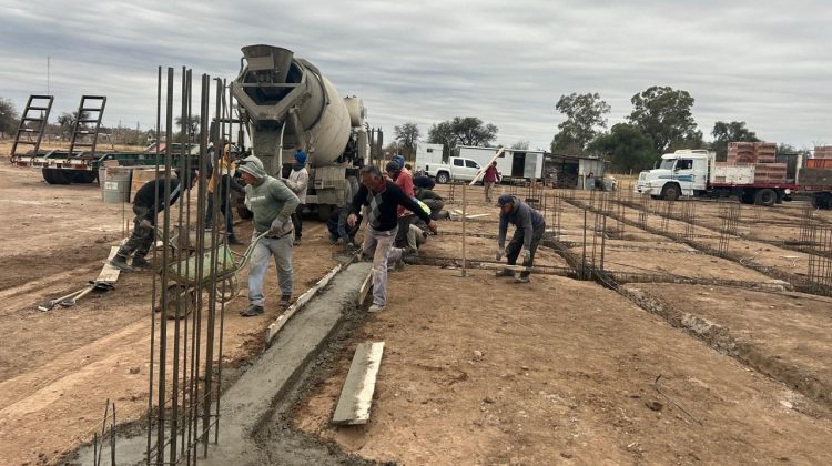 Avanza el nuevo edificio de la ENI N°12 ‘Mi Valle Azul’, en Quines