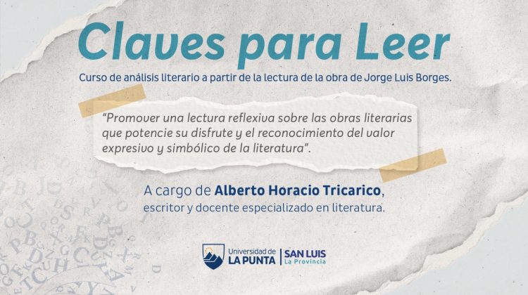 La ULP dictará el curso literario ‘Claves para leer’
