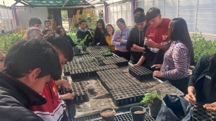 Estudiantes de escuelas rurales visitaron la Granja Demostrativa de Cruz de Piedra