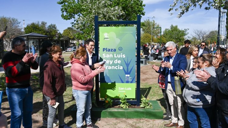 La plaza del barrio Libertad volvió a ser punto de encuentro para los vecinos