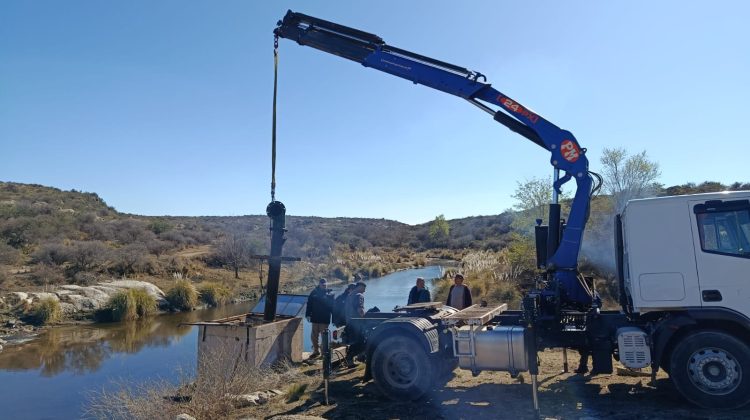San Luis Agua reparó el sistema de bombeo del acueducto del río Las Carpas – Saladillo