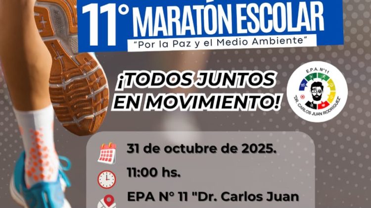 La EPA N°11 organiza la Maratón Escolar ‘Por la Paz y el Medio Ambiente’