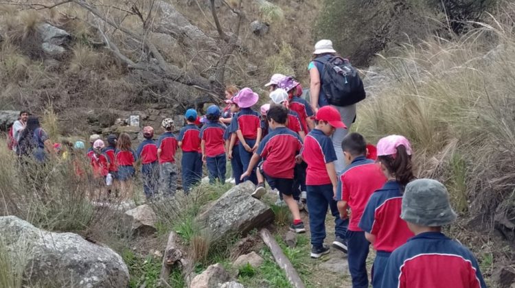 Estudiantes de Villa de Merlo visitaron la reserva de Mogote Bayo