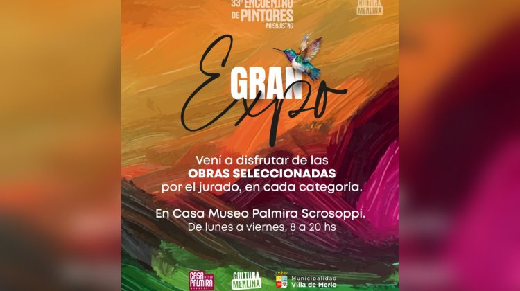 Invitan a visitar la muestra del 33° Encuentro de Pintores Paisajistas en Casa Palmira
