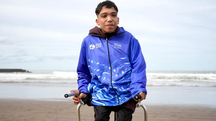 Ignacio Rodríguez conoció el mar y cumplió un sueño gracias al deporte