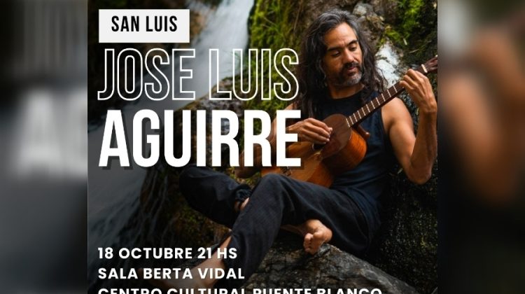 El folclorista José Luis Aguirre se presentará en el Centro Cultural Puente Blanco