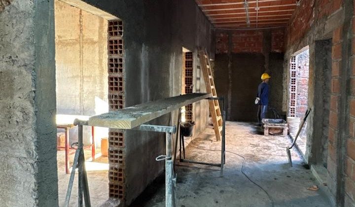 El nuevo edificio del CAPS ‘12 de Octubre’ sigue tomando forma en Villa Mercedes