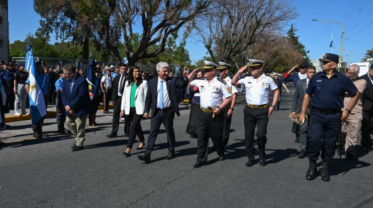 Poggi encabezó el acto por el 167° aniversario de la Policía de San Luis
