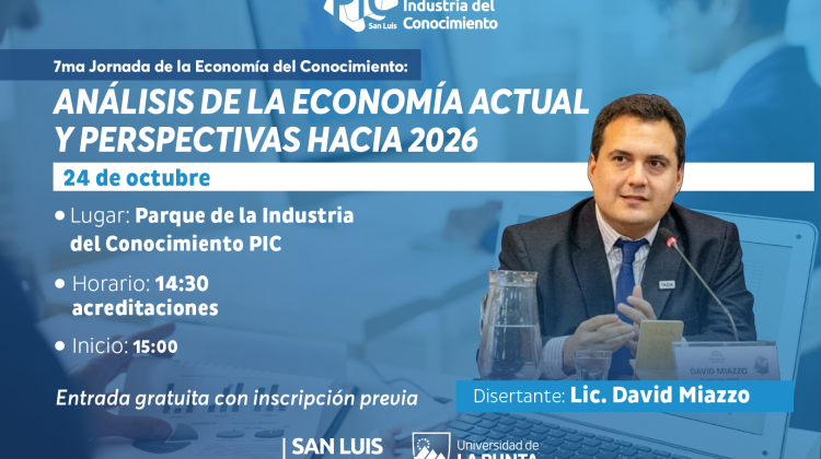 Dictarán una charla sobre los desafíos y escenarios de la economía argentina