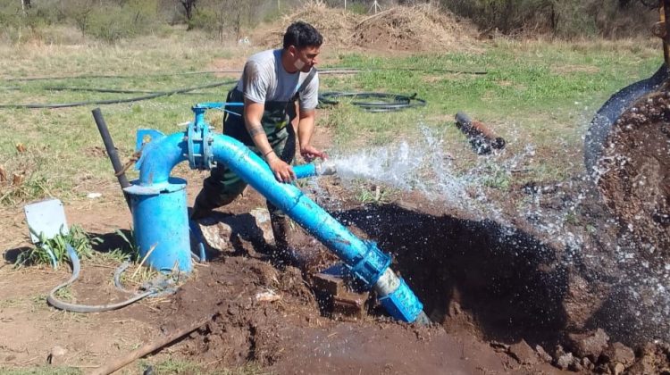 Reacondicionaron la perforación N°4 de la Villa de Merlo